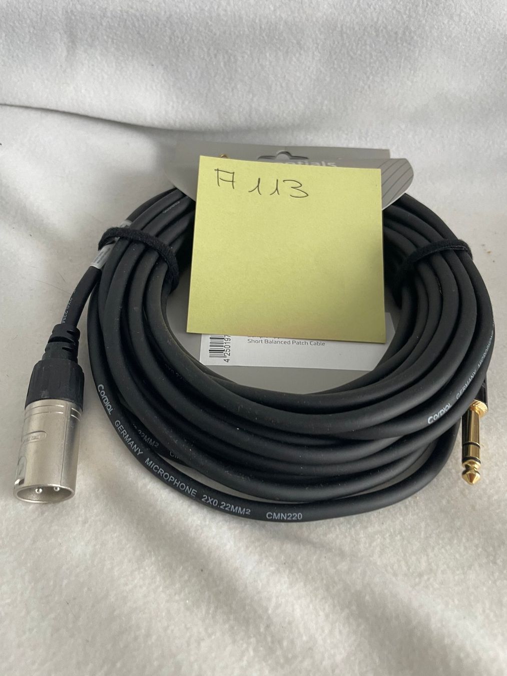 Cavi: CORDIAL CFM 9 MV - Studiokabel, 9m, Jack sym.-XLRm  A 113 – Nuovo e nell'imballaggio originale da Schötz venduto da amore14 2