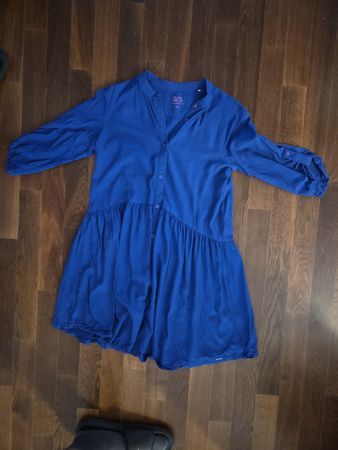 QS by s.Oliver Sommerkleid, blau für Damen Gr. 36, wie neu