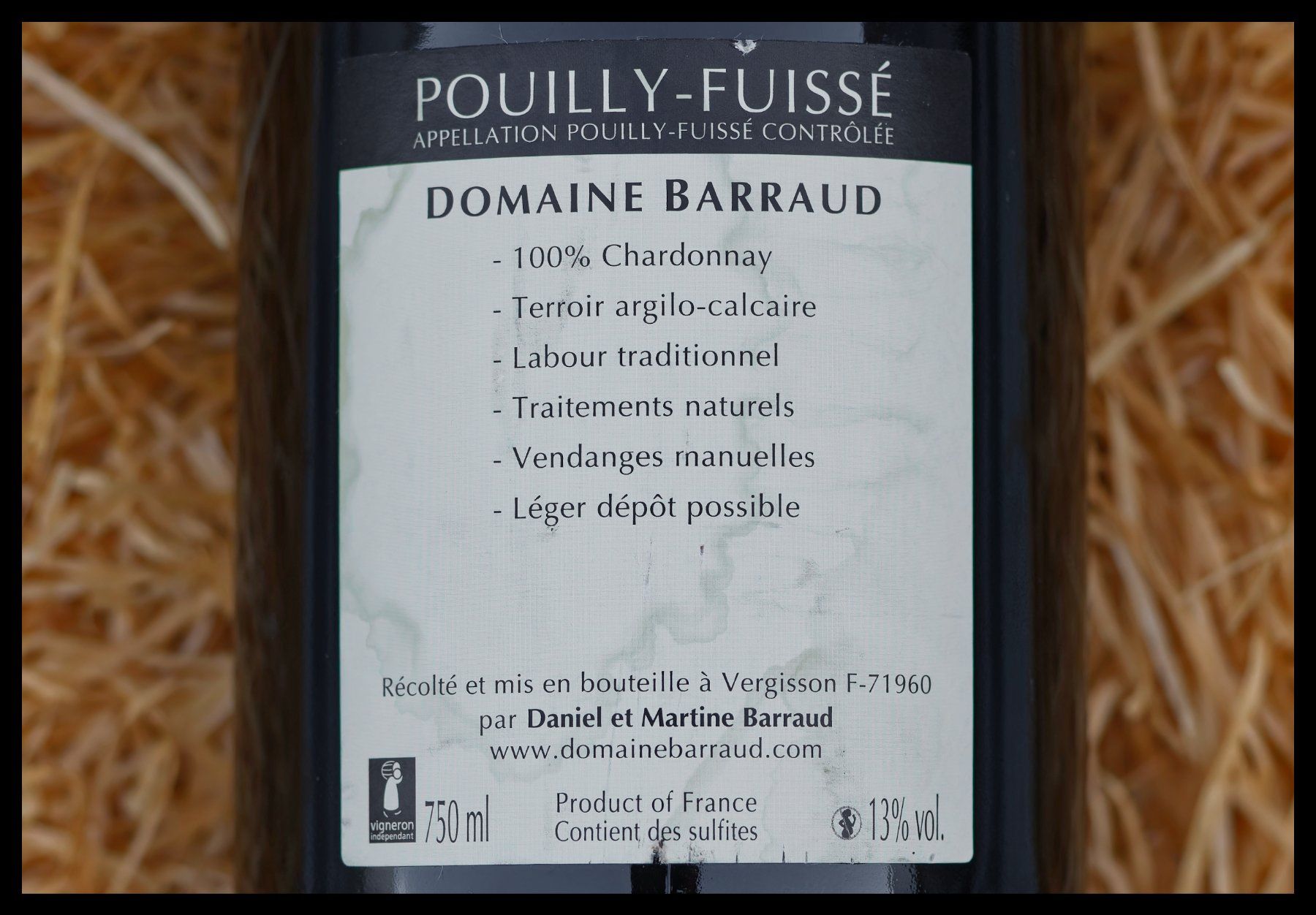 Vino: POUILLY-FUISSE - 2012 "La Verchère" Vieilles Vignes – Usato da Onex venduto da gonsla 5