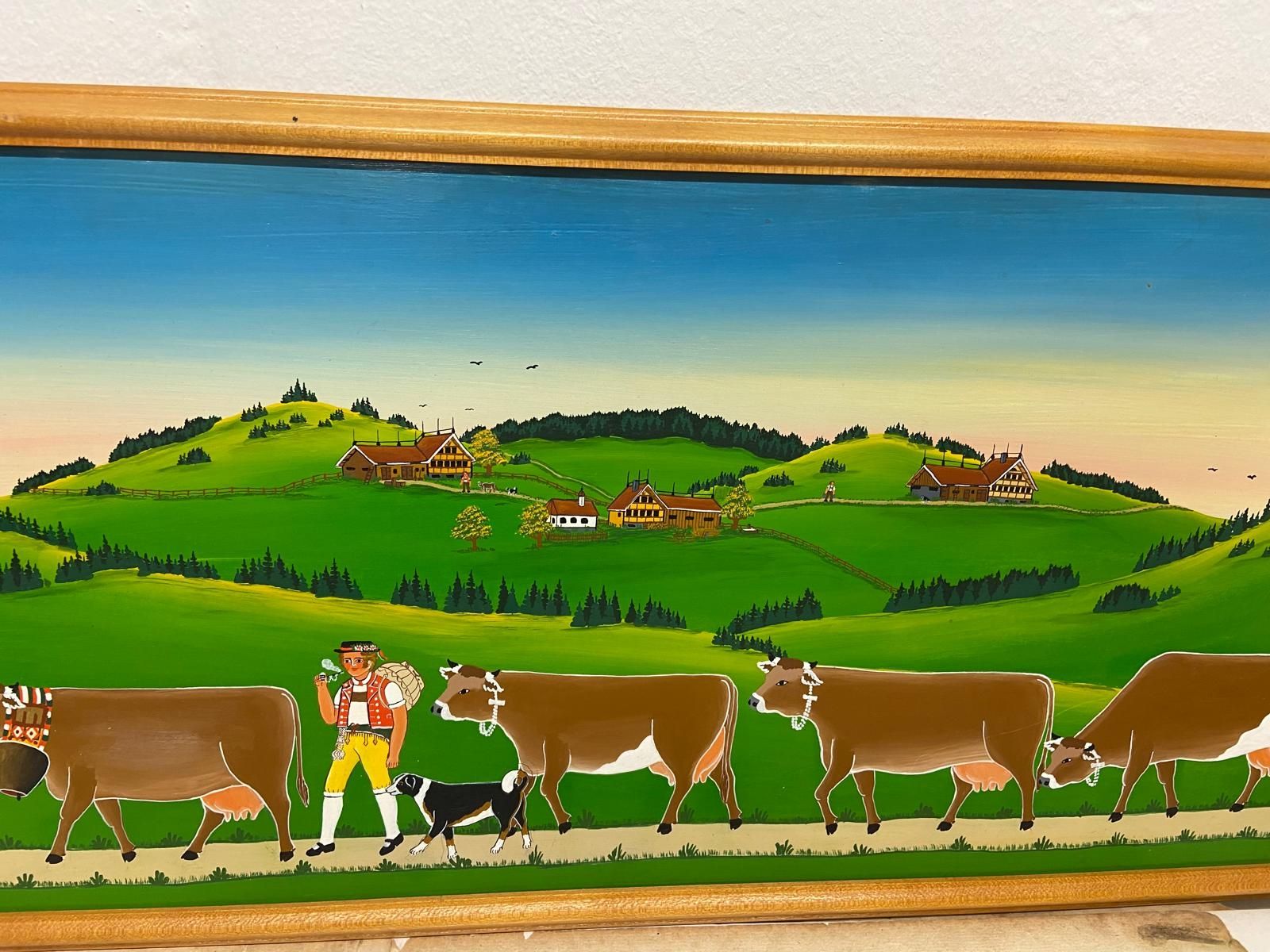 Dipinti: Bauernmalerei, Appenzeller Malerei – Usato da Dietikon venduto da Allegra34 9