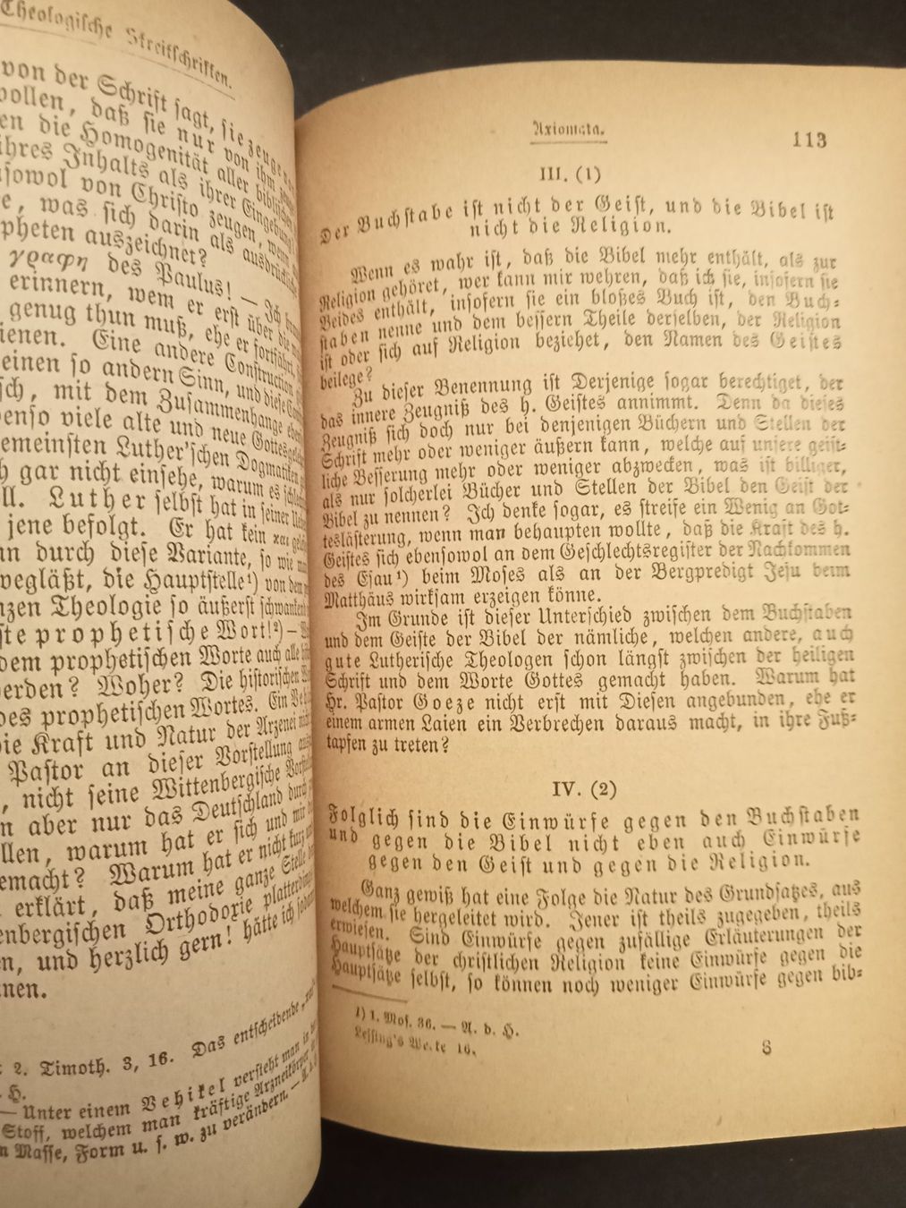 Libri: Lessing's Werke, Band umfasst 16. - 18. Teil – Usato da Luzern venduto da Einh0rn 7