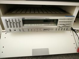 JVC R-S77 Digital Synthesizer Stereo Receiver silber