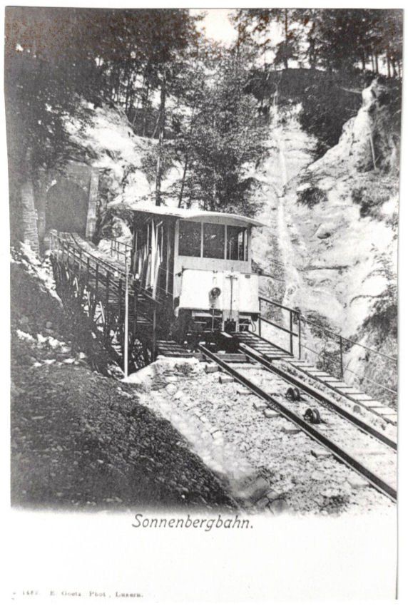 Poster & Bilder: Luzern - Standseilbahn Sonnenberg – Gebraucht aus Binningen von Mountainrider