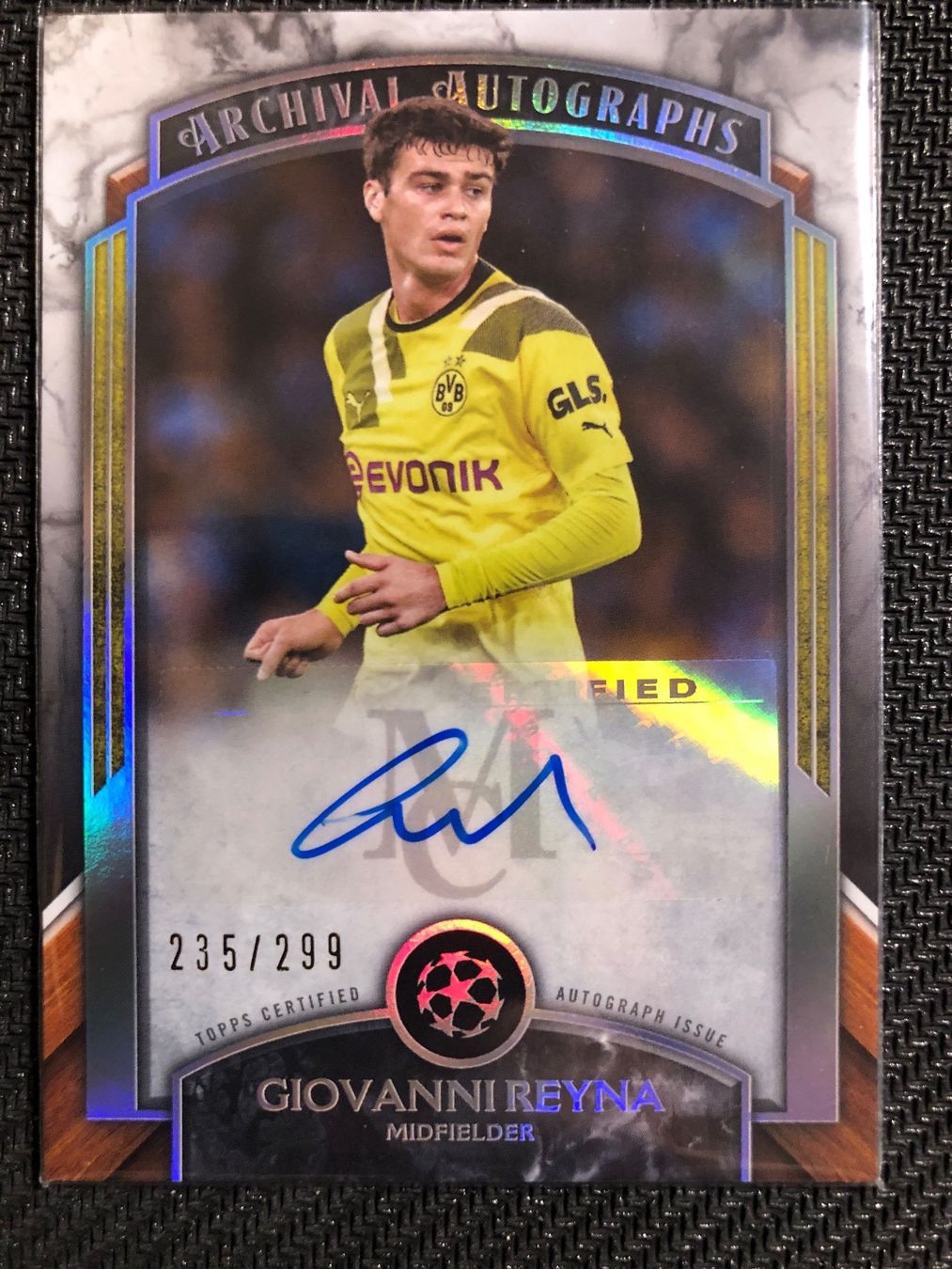 Topps Sammelbilder & Trading cards: Topps Museum Gio Reyna Autogramm 235/299 – Gebraucht aus Wangenried von Garagara