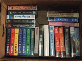 Lot de cassettes VHS diverses - Films et Documentaires
