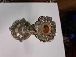 Kerzenständer Messing Versilbert