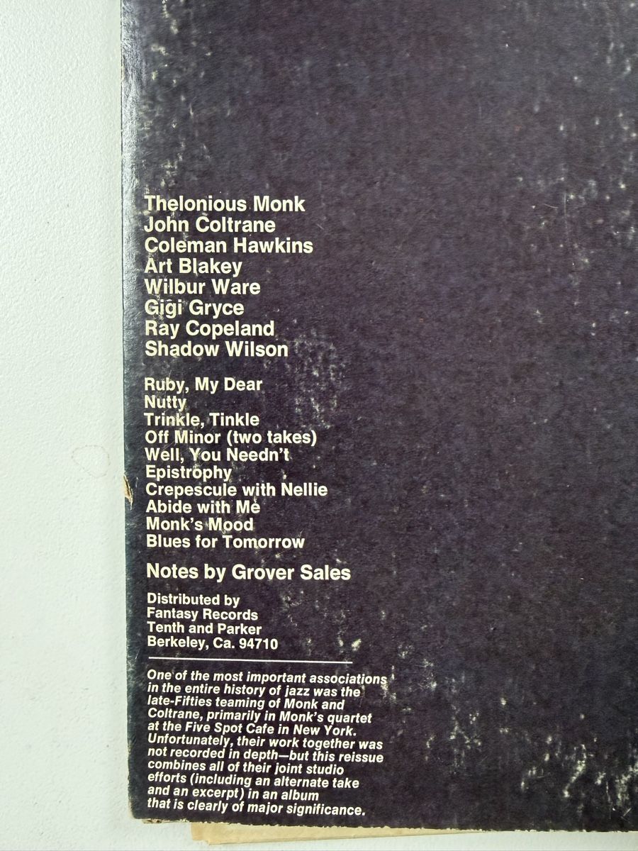 Dischi in vinile: Thelonious Monk & John Coltrane – Usato da Winterthur venduto da romaroma 1