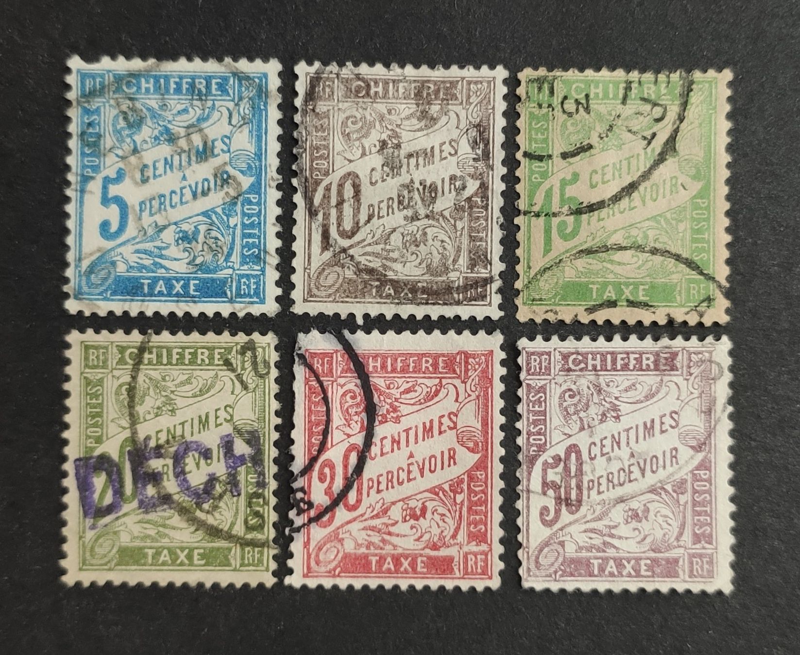 Tutti i francobolli: Frankreich ab 1893, Postage Due, LoT gestempelt – Usato da Wil SG venduto da Zazal