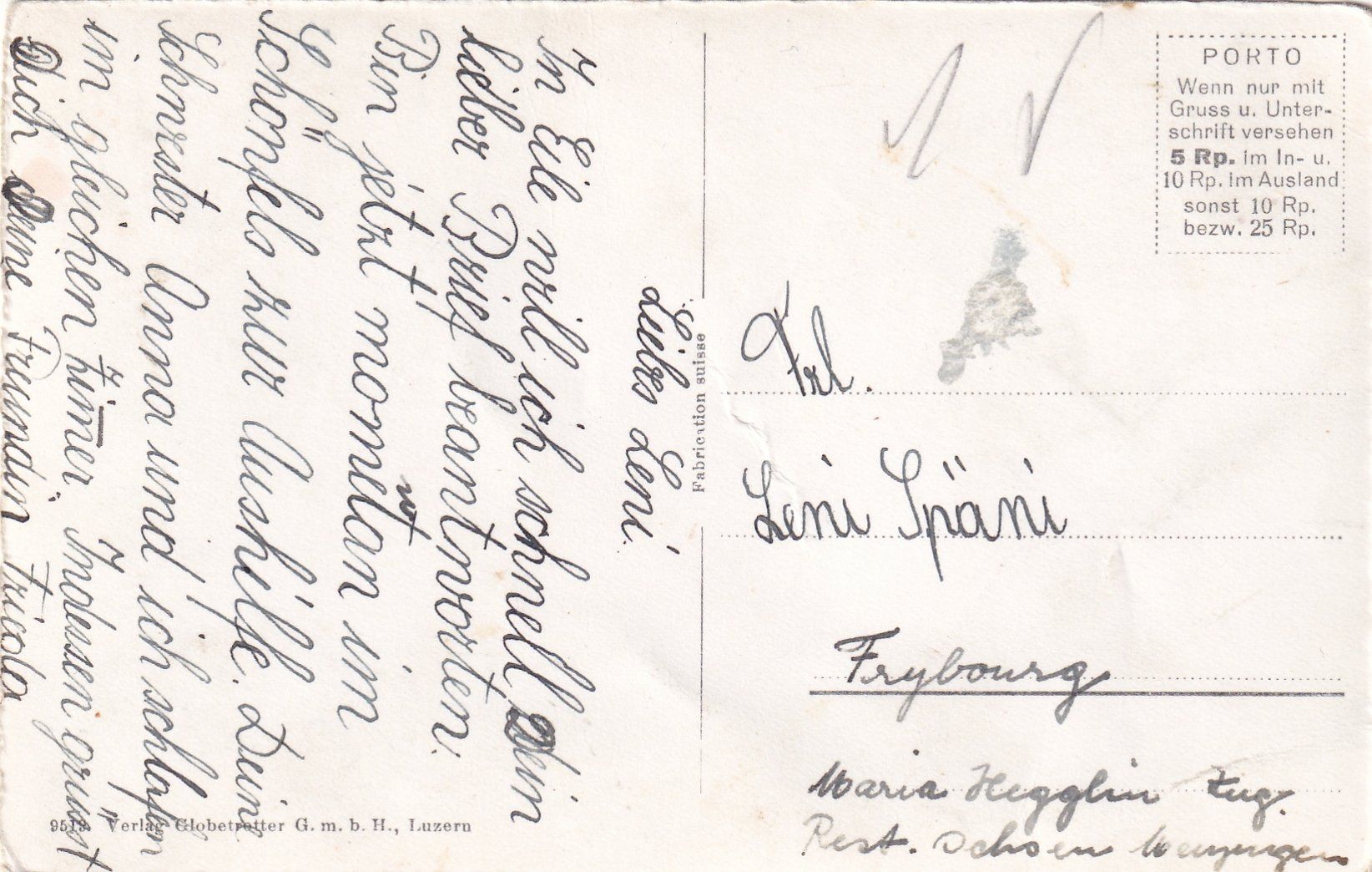 Cartoline postali: Feusisberg, Hotel Schönfels /ay – Usato da Hombrechtikon venduto da Rudolf07 1