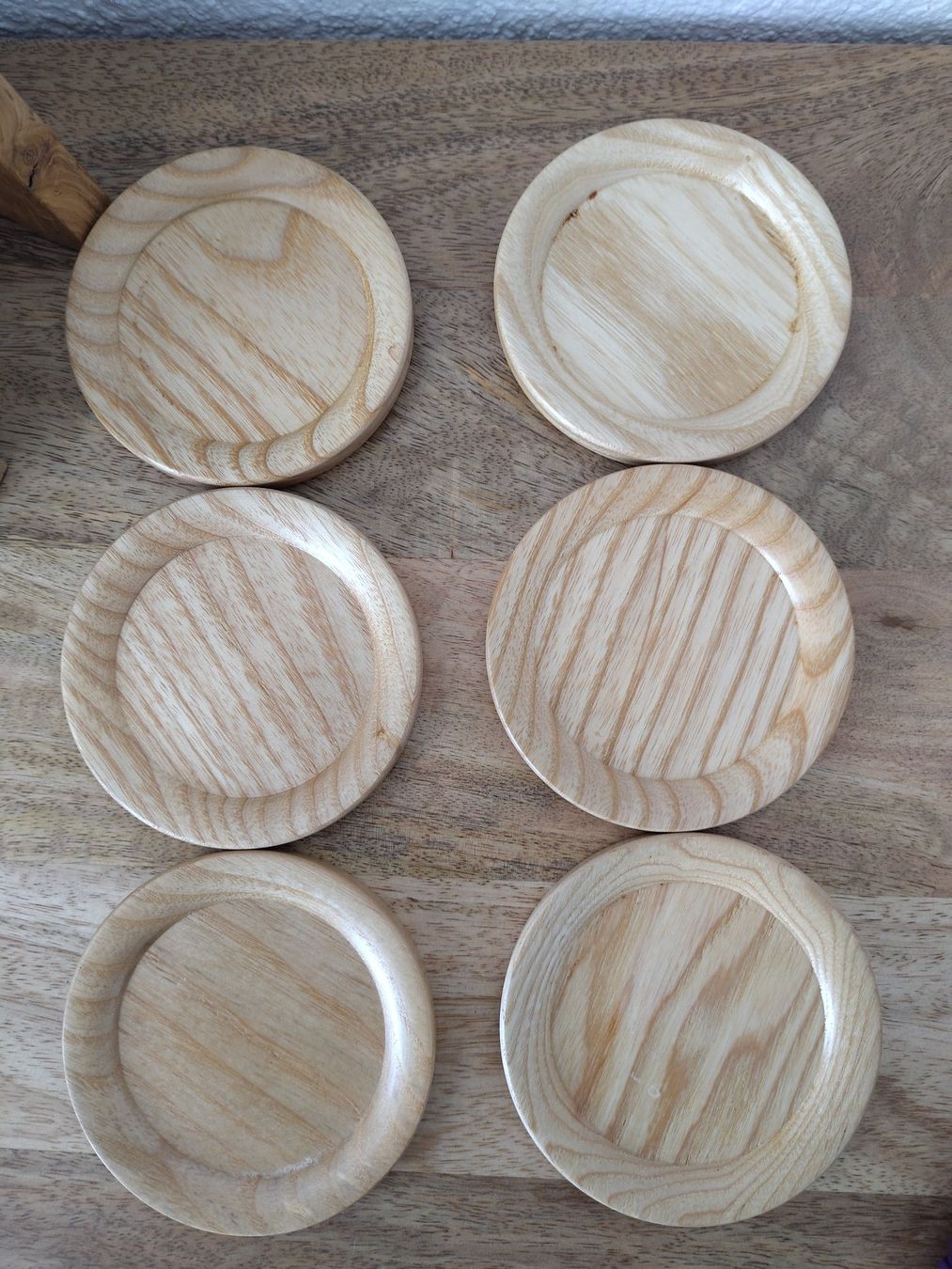 Sottobicchieri: 6x Glas-Untersetzer Holzfass Fässchen Set – Nuovo (secondo la descrizione) da Wangen SZ venduto da scherpa1 8