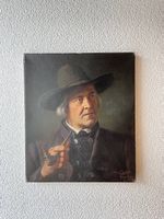 Antikes Ölgemälde auf Leinwand ?Der Bürgermeister?