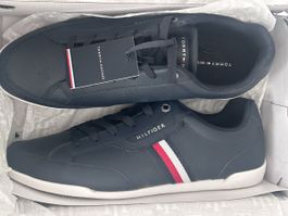 Neue! Sneaker Tommy Hilfiger Classic Lo Leder blau Grösse 46