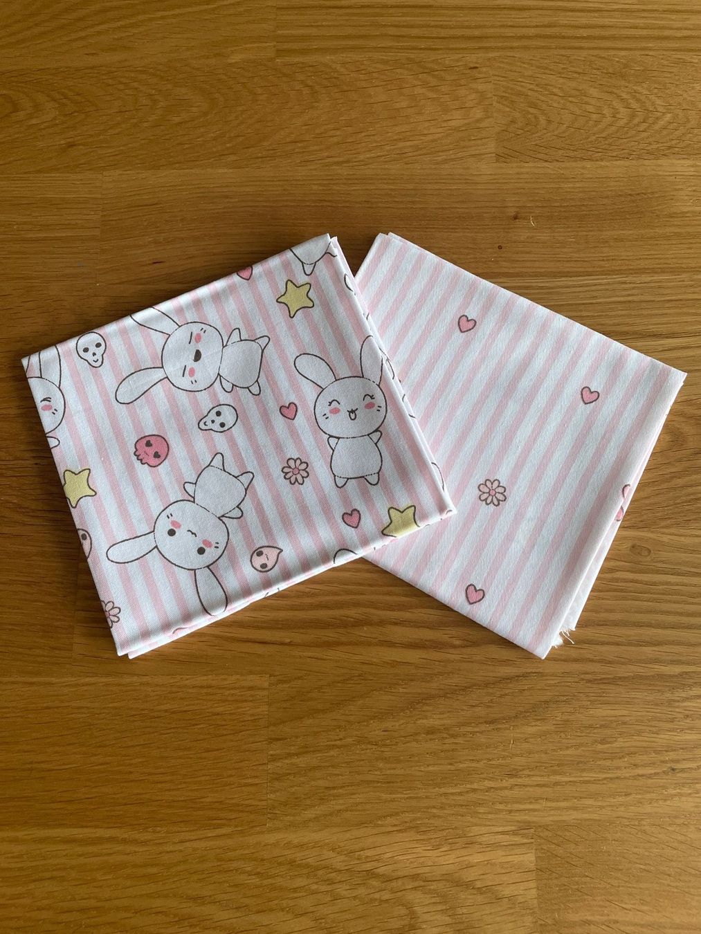 Stoffe: Fat quarter/Coupon patchwork-couture Petits Lapins roses – Neu und originalverpackt aus Gland von san_xz5j 2