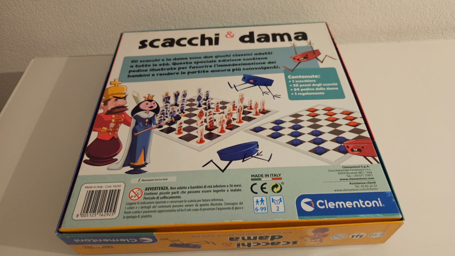 Clementoni Giochi: Giochi da tavolo "Scacchi e dama" – Usato da Melano venduto da H-Sara 1
