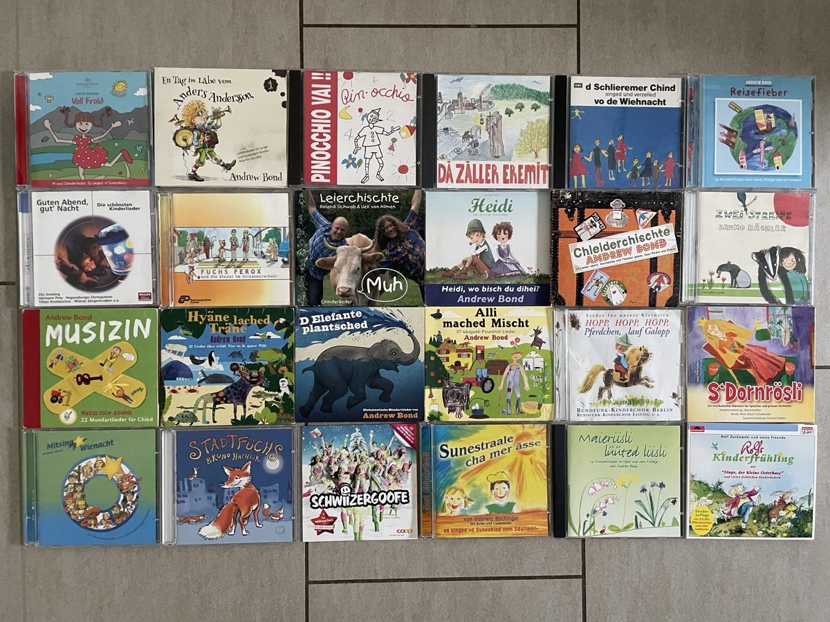 CDs: 36 CDs vollgepackt mit Kinderlieder – Gebraucht aus Reinach AG von trigger7811