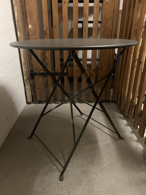 Bistrotisch - rund - dunkelgrau/anthrazit - Ø 70cm 1