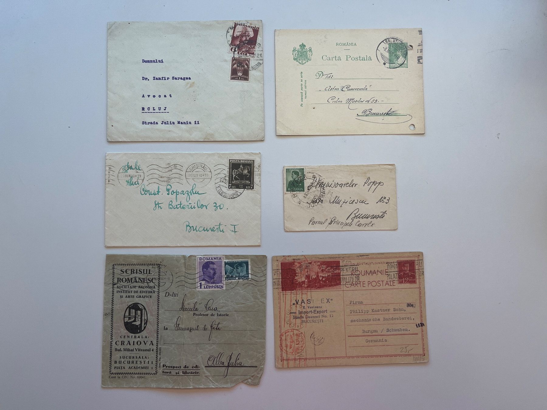 Alle Briefmarken: Ganzsache Rumänien – Gebraucht aus Adliswil von derrick0825