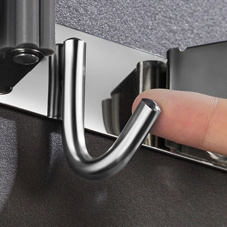 Besenhalter über Der Tür - 304 Edelstahl Mopp-Organizer Ohne Bohren