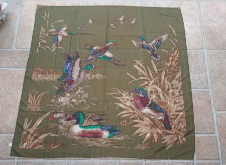 Feines Foulard Tuch Schal mit Enten zu Nile NEU
