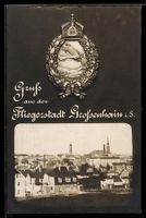 Grossenhain i. S., Grusskarte, Fliegerem
