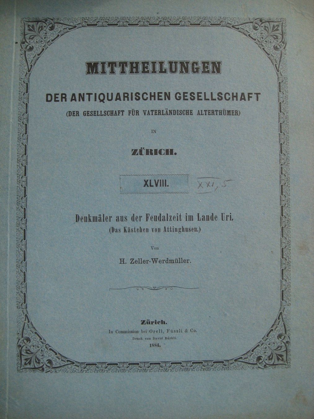 Libri: Das Kästchen von Attinghusen/UR – Usato da Freienbach venduto da retlaw02