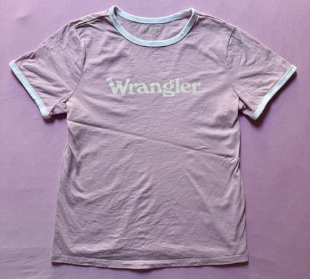 T-shirt Wrangler Rose – Taille L – Comme neuf