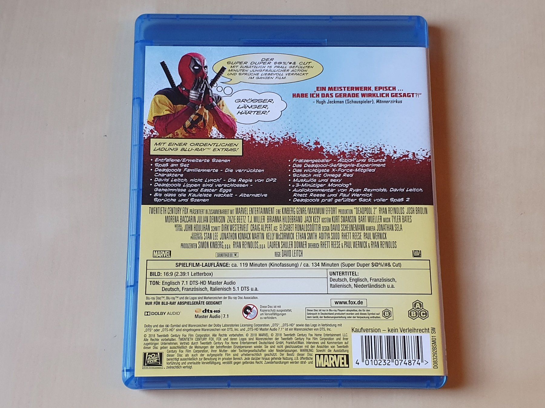 Tutti i DVDs: Deadpool 2 – Usato da Stansstad venduto da collectorsshop 1