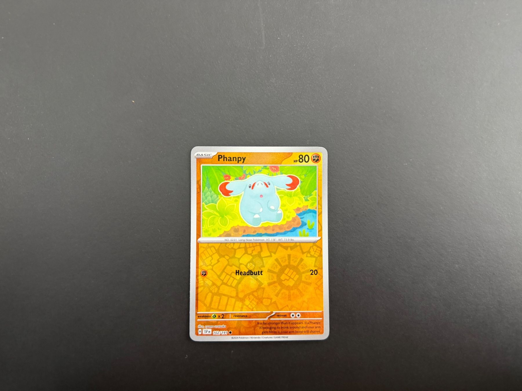 Pokémon Cartes à collectionner: Phanpy 102/191 – D'occasion à Zürich par mountainwizard00