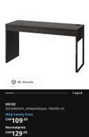 MICKE Schreibtisch schwarzbraun Ikea