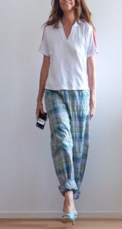 MANGO Baumwoll-Poloshirt mit Kontraststreifen
