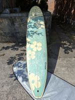 Surfboard Malibu Tribord Retro Flower Design 