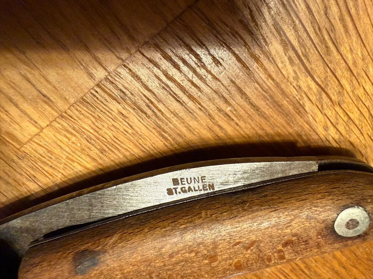 Coltelli tascabile: Taschenmesser B. BEUNE St. Gallen Klappmesser – Usato da Goldach venduto da Donpancho 1