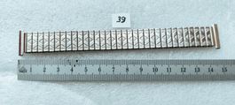 Uhrenarmband Stainless Steel 18.7 mm Anstoss, Silber Farbe