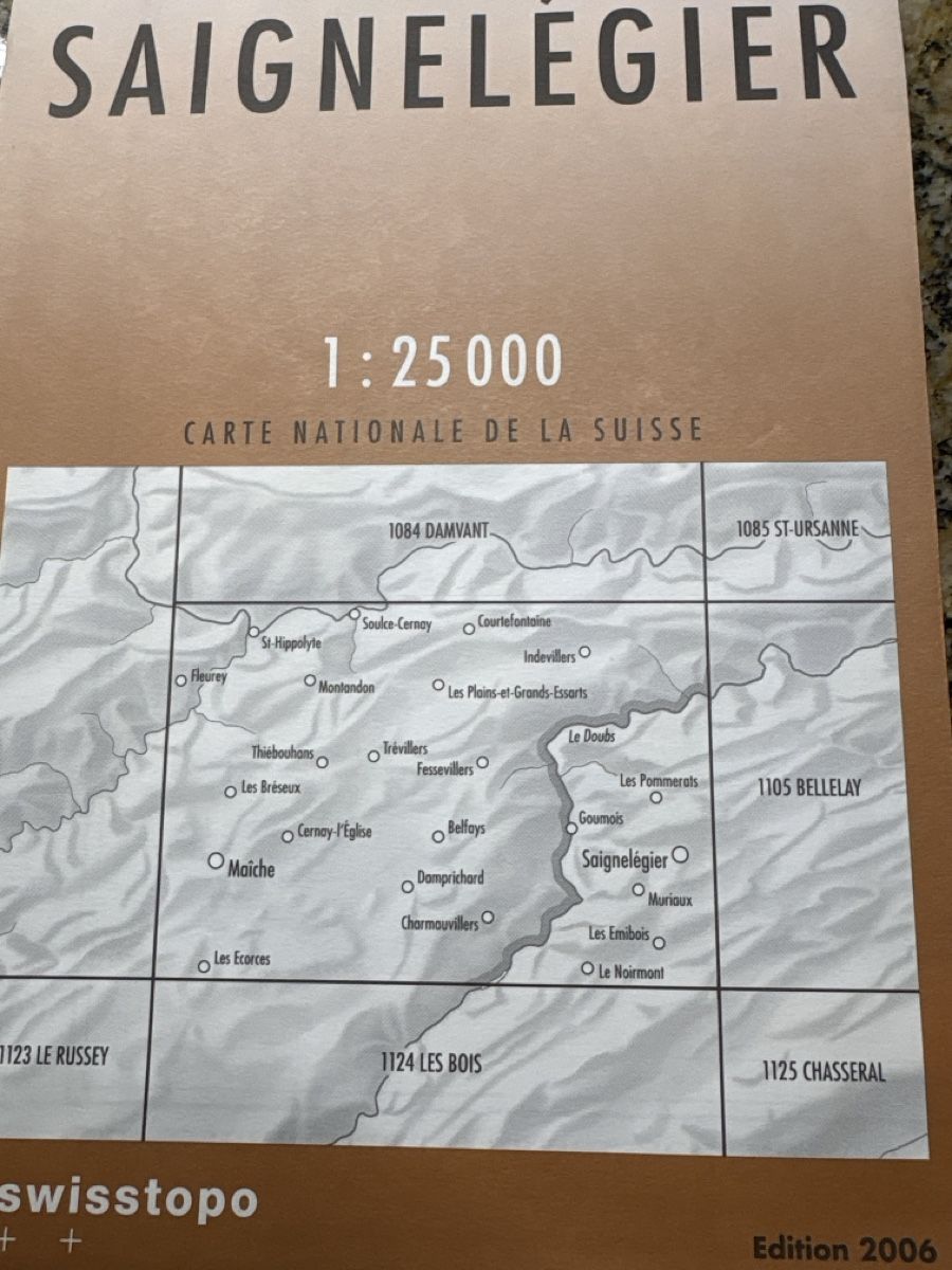 Landkarten & Atlanten: Landkarte Saignelegier Ed 2006 – Neu (gemäss Beschreibung) aus Grenchen von nethy