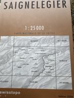 Landkarte Saignelegier Ed 2006