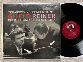 Tchaikovsky Concerto No. 1 Gilels • Reiner ED1 LP GEWASCHEN