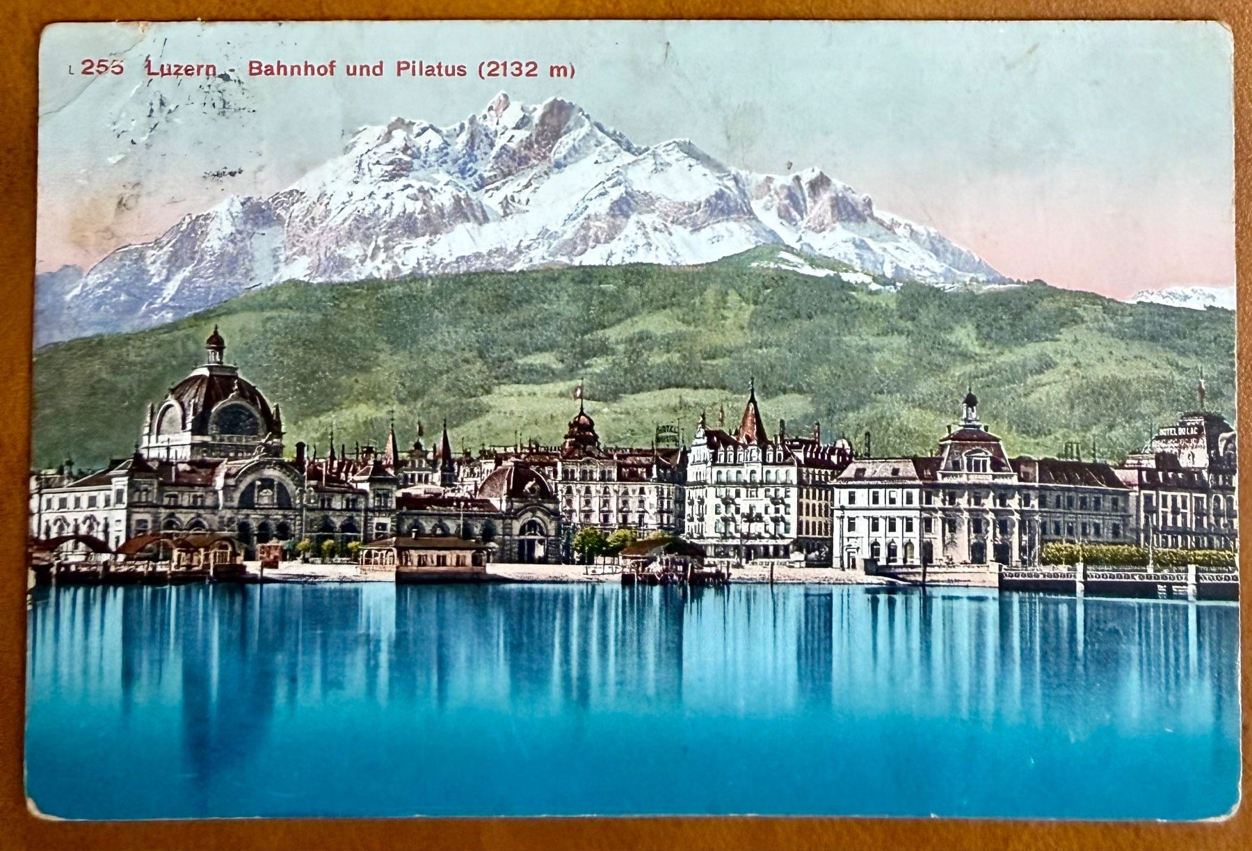 Cartoline postali: AK: Luzern - Bahnhof 1919 – Usato da Lutry venduto da Ediego