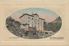 Morschach SZ ehemaliges Hotel Rütliblick ca.1910 Präge AK