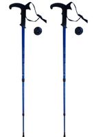2er Set Wanderstöcke bis 130 cm - Blau