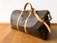 Louis Vuitton Keepall 55 mit Schulterriemen Monogram schwarz