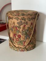 Vintage Hutschachtel Hat Box Cawa No. 593 mit Stoff bezogen