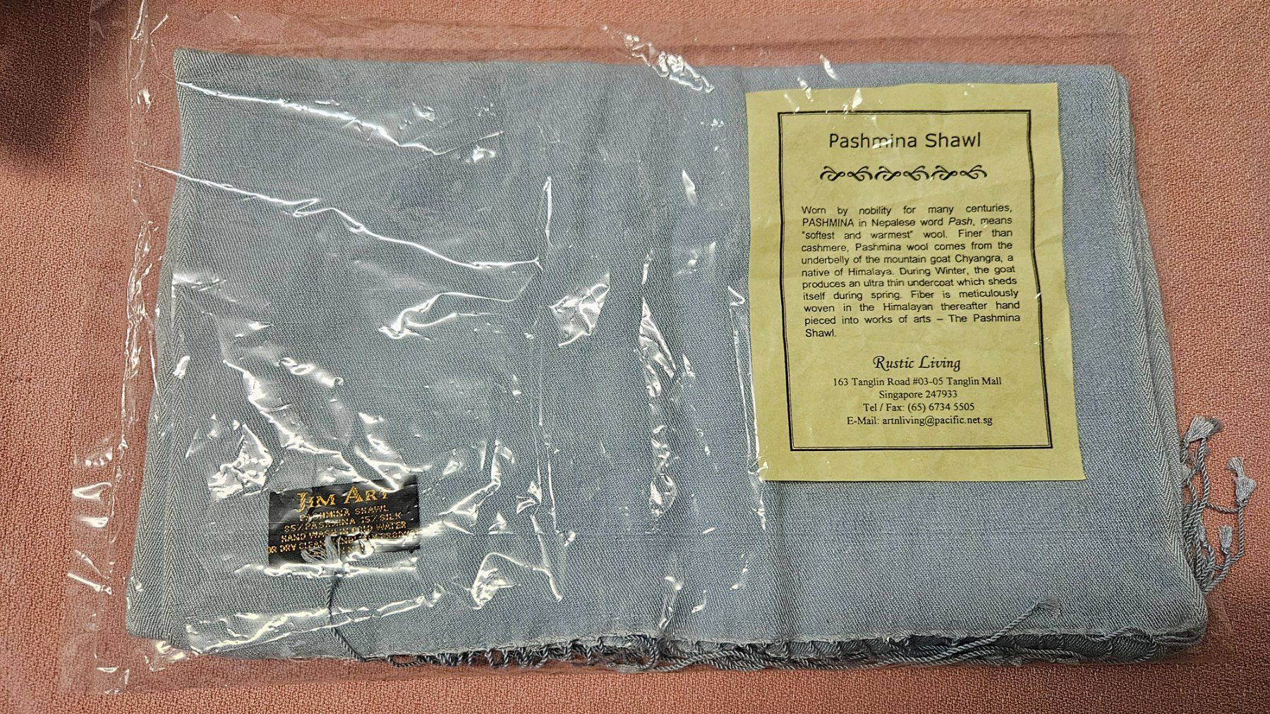 Foulards, Tücher & Schals: Pashmina azzurro JimArt – Neu und originalverpackt aus Melano von H-Sara