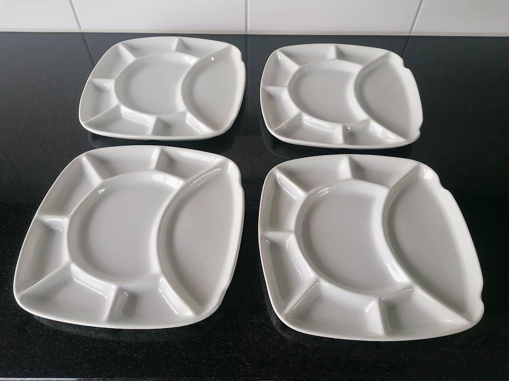 Teller: 4x Fondue Chinoise Teller – Gebraucht aus Nänikon von Manta87