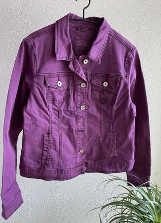 Street One Jeansjacke lila Gr. 42 gute Zustand