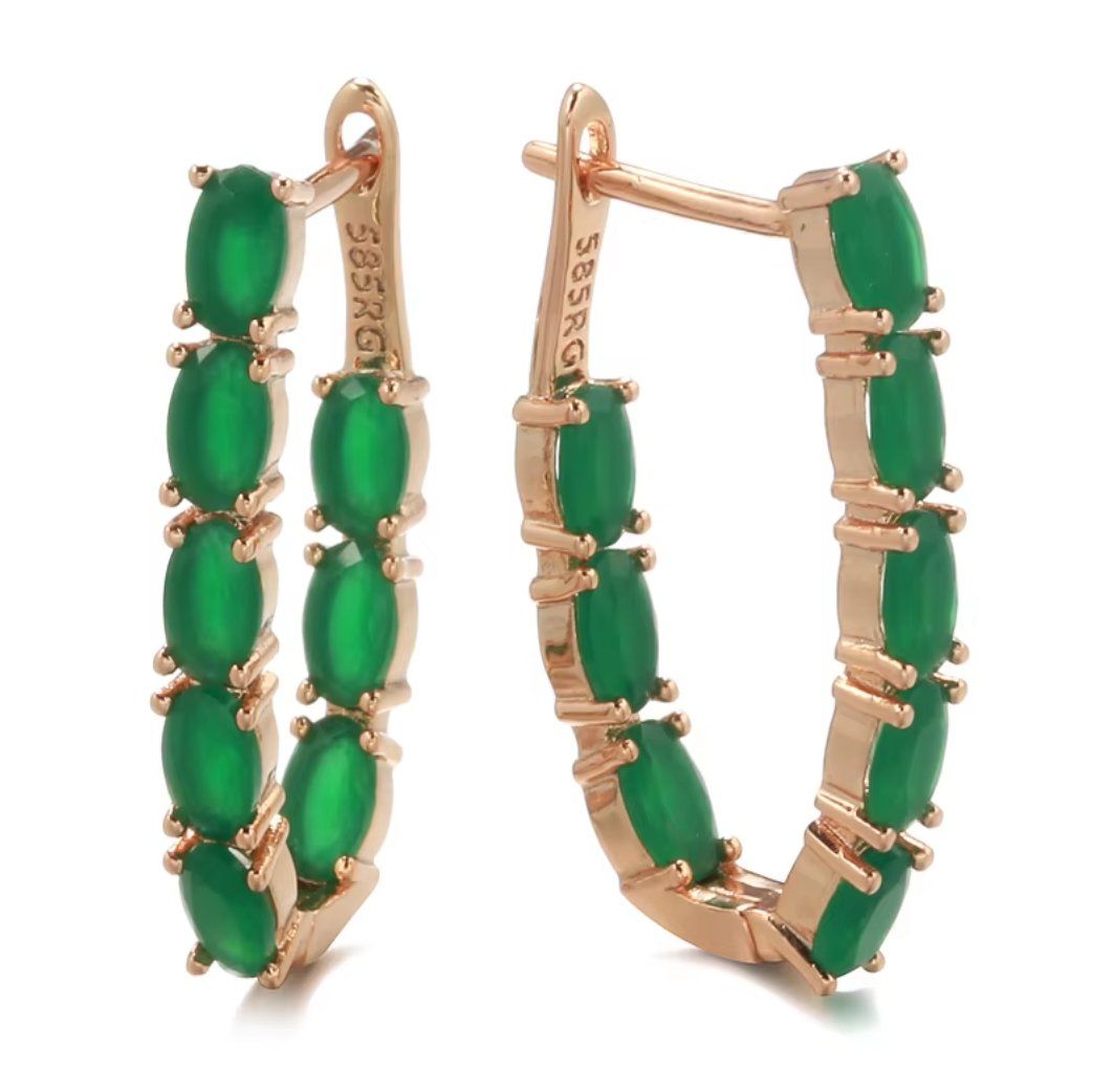 Orecchini pendenti & Orecchini a lobo: Boucles pendantes plaqué or rose - stamp "585" – Nuovo e nell'imballaggio originale da Thônex venduto da Swiss-Jewels 7