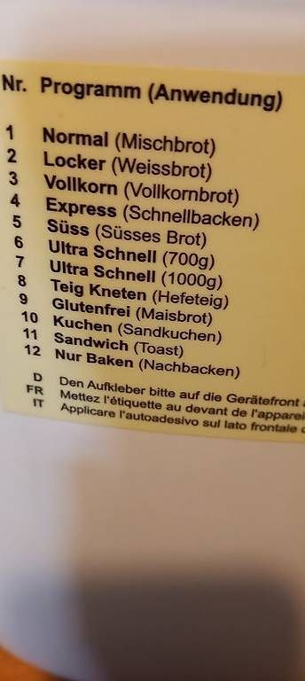 Küchengeräte: Brotback Automat  – Gebraucht aus Lyssach von budengol 2