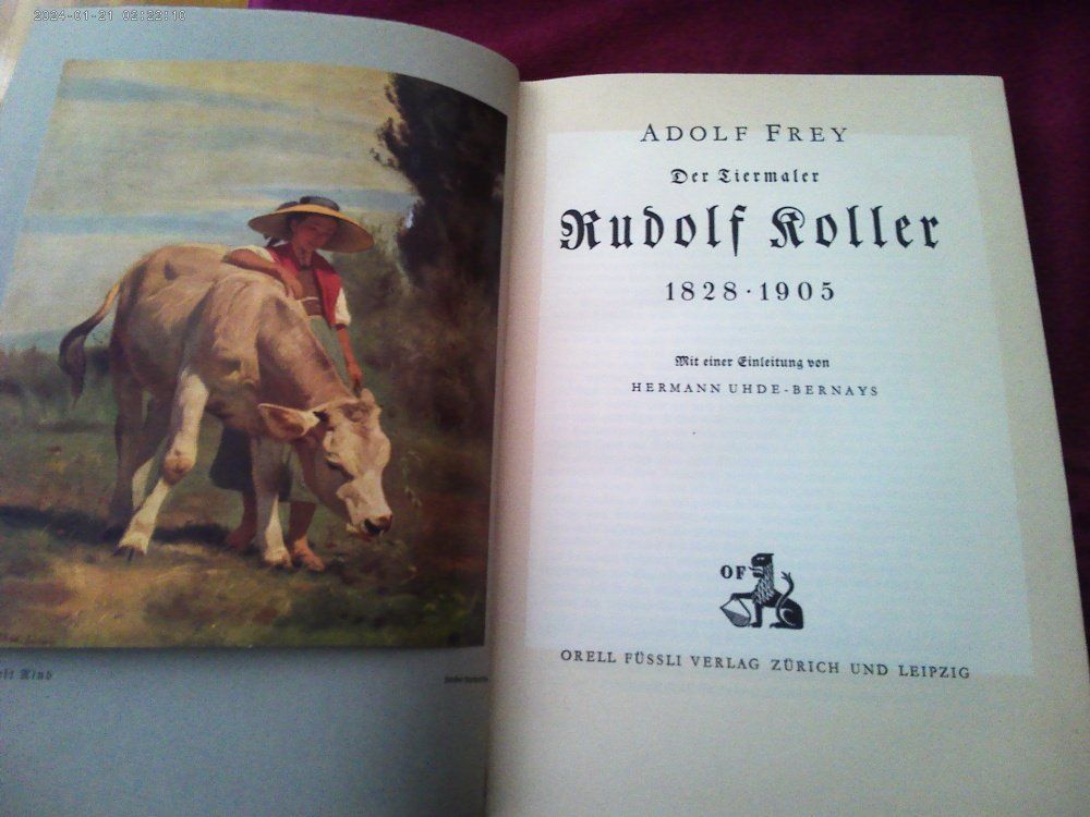 Bücher: Buch: Adolf Frey - Rudolf Roller, Tiermaler, 1828-1905 – Gebraucht aus Volketswil von nemo2000 2