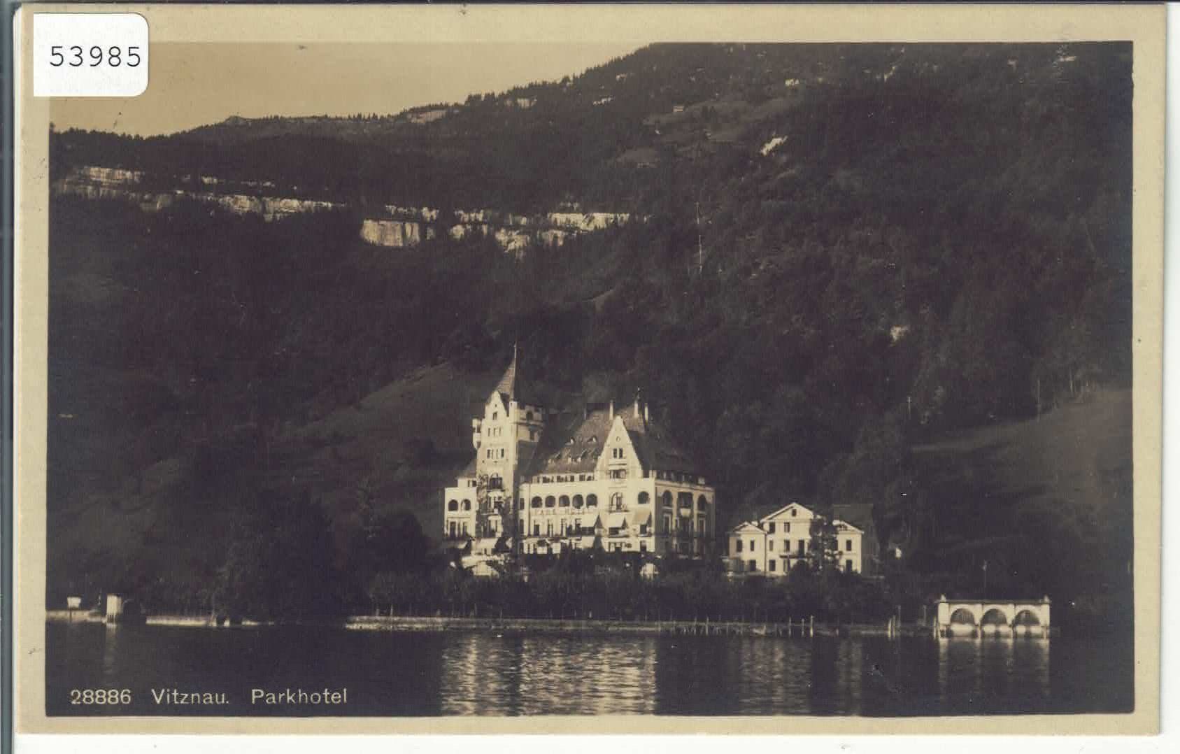 Cartoline postali: Vitznau - Parkhotel – Usato da Ettingen venduto da Kartenplanet