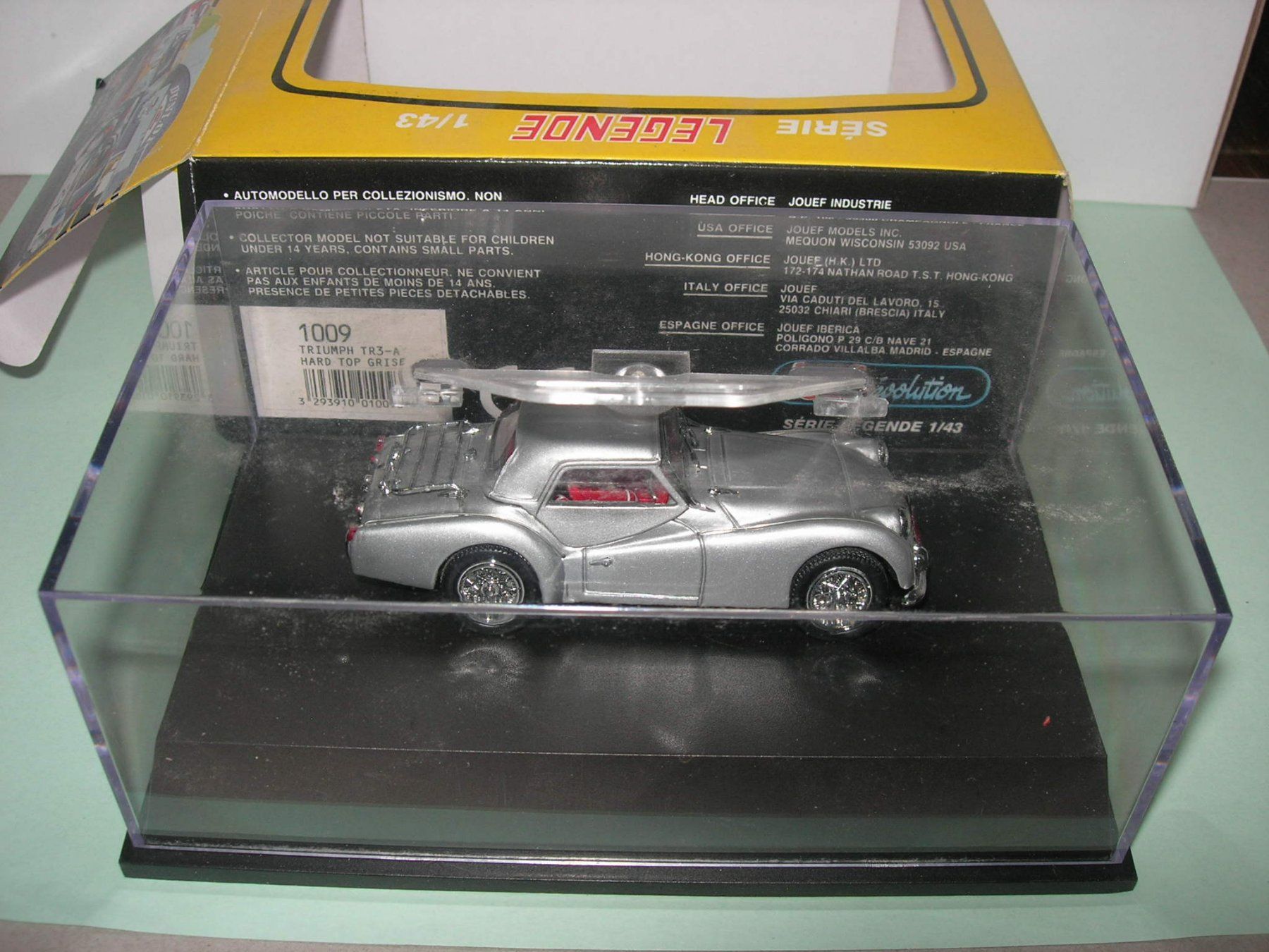Renault Modellini d'auto: Triumph TR 3A  silber * Jouef evolution 1:43 – Nuovo e nell'imballaggio originale da Hornussen venduto da Amw 4