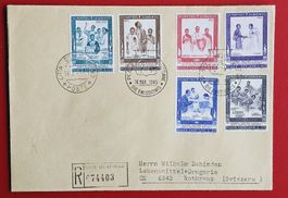 VATIKAN MÄRTYRER UGANDA AFRIKA ROTKREUZ ZUG R-FDC 1965